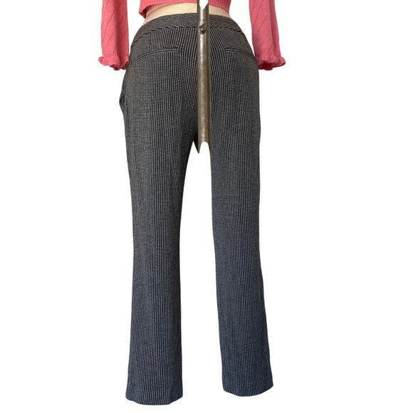 Theory Pants women's size 4 Slim Crop Trouser Houndstooth Plaid corporate Office - Picture 5 of 7